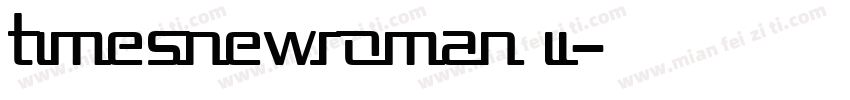timesnewroman ii字体转换